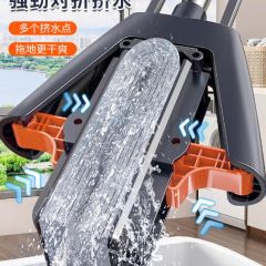 佳帮手免手洗海绵拖把家用一拖净2025新款吸水对折式胶棉地拖墩布