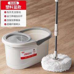 好媳妇旋转拖把杆通用自动脱水桶甩干拧墩布一拖净免手洗家用地拖